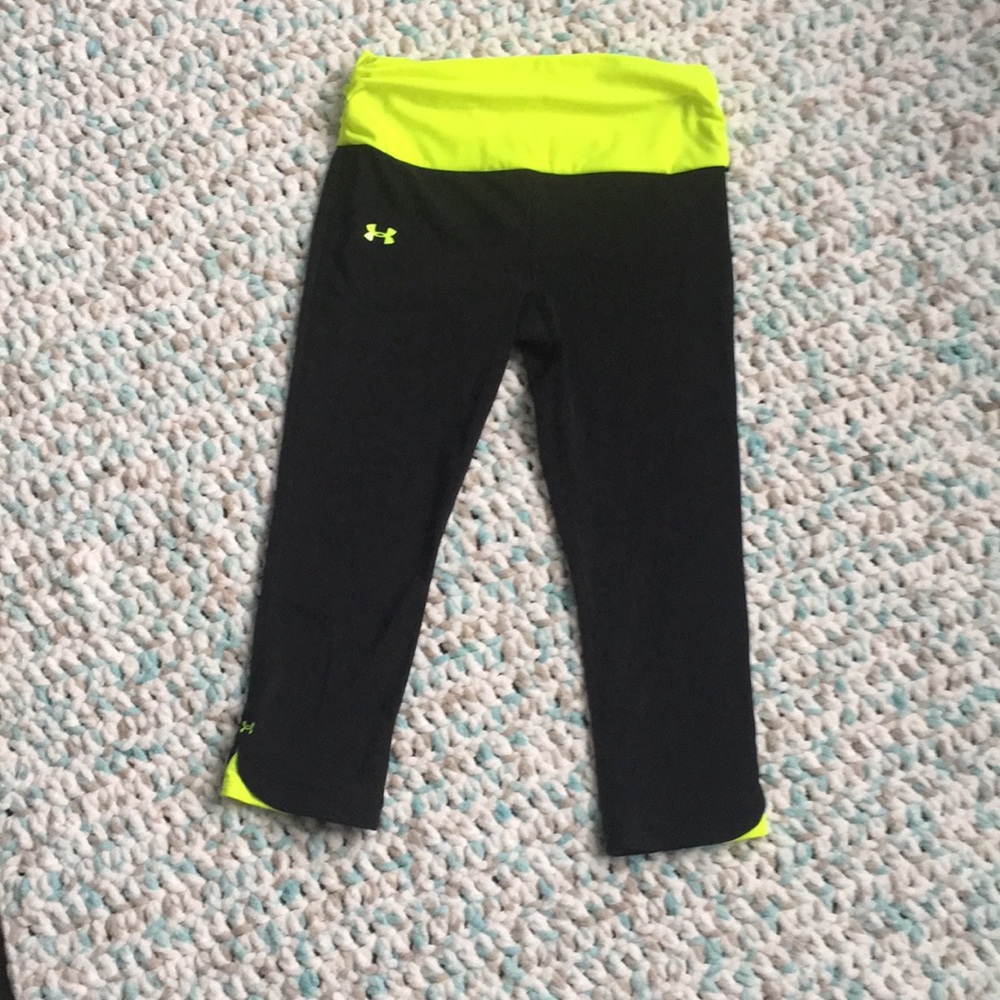 Neon under armour capris